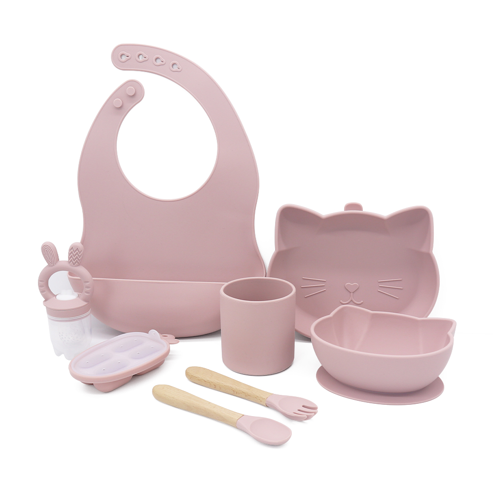 Cat Baby Silicone Feeding Set Design